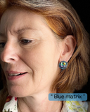 Boucles d'oreilles BLUE MATRIX