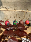 Boucles d'oreilles LARMES DE JOIE marron glacé