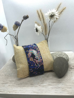 Bracelet DIVER, en perles Miyuki Delicas avec fermoir coulissant